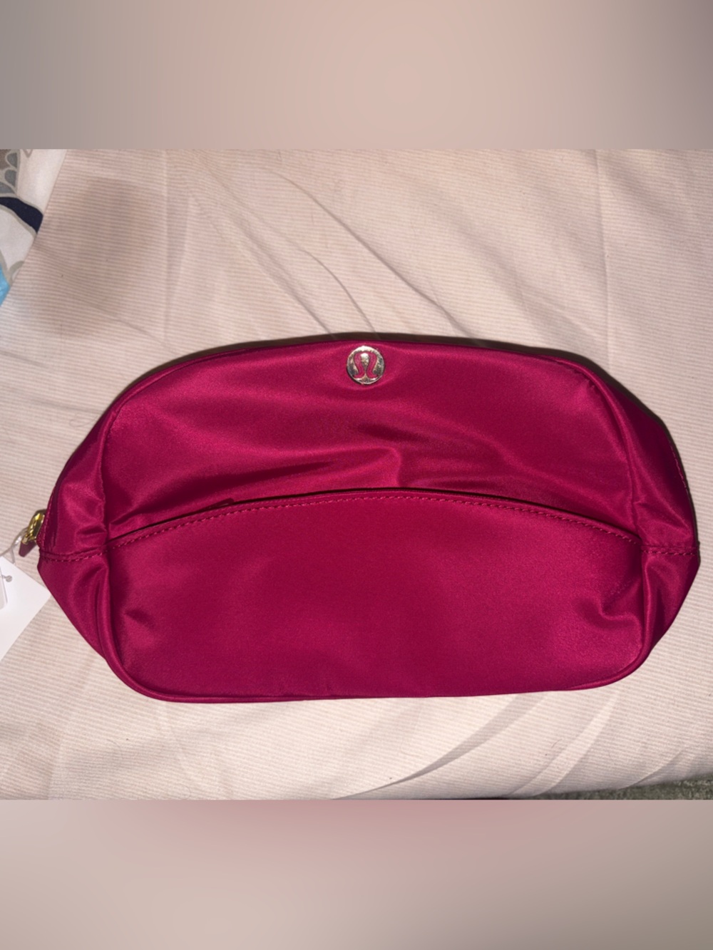 lululemon athletica Magenta Satin Cosmetic Pouch